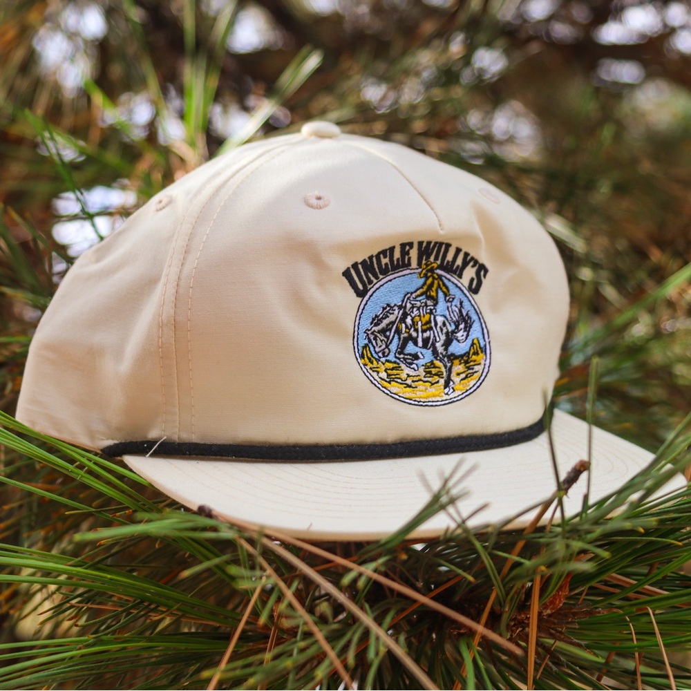 Uncle Willy's Cowboy rope hat with Embroidered Logo